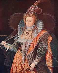Drottning Elizabeth. Ett emblematiskt porträtt av Zucchero, c1602, 1903