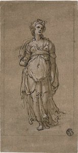 Stående kvinnlig allegorisk figur av Federico Zuccaro