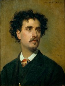 Porträtt av Mariano Fortuny y Madrazo (1871-1949) - Målning av Federico de Madrazo y Kuntz (1815-1894) - 1867 - Olja på duk - 54x42,5 - Museu Nacional d
