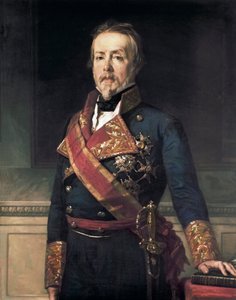 Porträtt av Evaristo Fernandez de San Miguel y Valledor (1785-1862), spansk militäradelsman och politiker av Federico de Madrazo y Kuntz