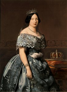 Drottning Isabella II av Spanien, målning av Federico Madrazo