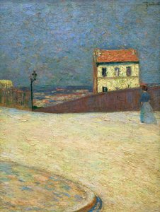 Litet hus i Montmartre, cirka 1875 (olja på duk) av Federigo Zandomeneghi