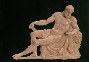 Herkules i vila, ca 1806 (vax på skiffer)
