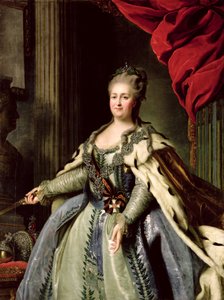 Porträtt av Katarina II (1729-96) c.1770 (olja på duk)