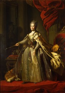 Porträtt av kejsarinnan Katarina II 1729-1796, 1775-1780