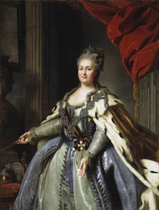 Porträtt av kejsarinnan Katarina II 1729-1796, 1780-talet