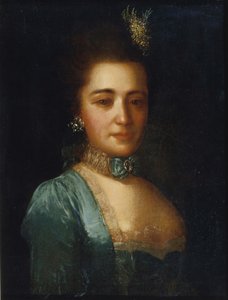 Porträtt av prinsessan Praskovia Ivanovna Golitsyna av Fedor Stepanovich Rokotov