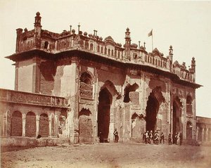 En port i Lucknow av Felice Beato