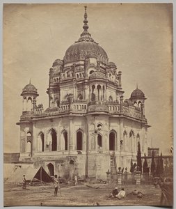 Saadat Alis grav i Kaiserbagh-palatset av Felice A. Beato