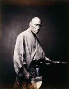 En japansk samuraj, ca 1864-1866
