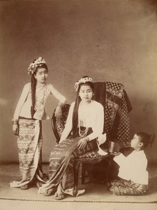 Burmesiska prinsessor av Felice Beato