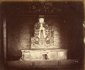 [Konfucius, Kanton, Kina] av Felice Beato