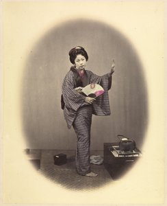 Dansande flicka 1868 Felice Beato av Felice Beato