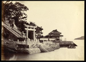 Ingången till Kami-Hamayou-templet i Shimonoseki av Felice Beato