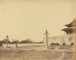 Ingången till Vinterpalatset, Pekin, oktober 1860 av Felice Beato