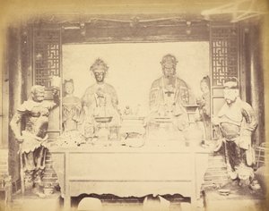 Huvudkontorshuset, 1:a divisionen, Pehtang, Kina, 1 augusti 1860 av Felice Beato
