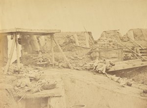 Interiör av den brittiska ingången, North Fort 21 augusti 1860 av Felice Beato