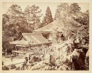 [Ishiyama-dera-templet] av Felice Beato
