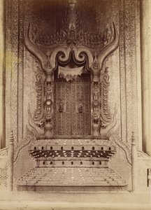 King Thibaw Mins tronrum - Mandalay av Felice Beato