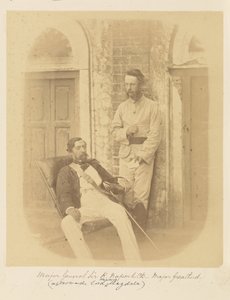 Generalmajor Sir R. Napier, K.C.B. och Major Greatherd av Felice Beato