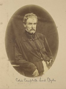 Porträtt av Sir Colin Campbell Lord Clyde, överbefälhavare i Indien av Felice Beato