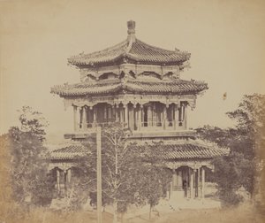 Det stora kejserliga palatset Yuen Min Yuen, Pekin, före bränningen, 18 oktober 1860 av Felice Beato