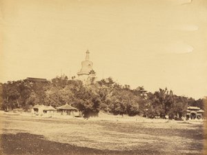 Den stora pagoden på Imperial Winter Garden Palace, 29 oktober 1860 av Felice Beato