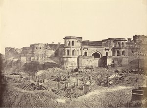 Mucha Bawn, eller den gamla citadellet i Lucknow av Felice Beato