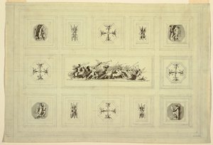 Takskåp tillägnad krig, Palazzo Quirinale, Rom