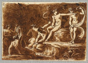 Diana och Callisto av Felice Giani