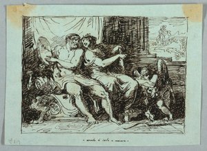 Hercules och Iole av Felice Giani