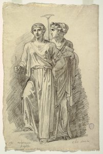 Melpomene, Muse of Tragedy och Clio, Muse of History