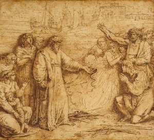 Miraklet i Saint Paul av Felice Giani