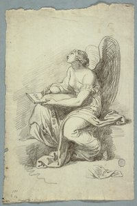 Mnemosyne, musernas moder av Felice Giani