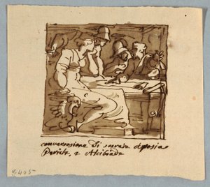 Sokrates, Perikles, Alkibiades, Aspasia i diskussion