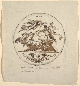 Triumph of Peace, Roundel, för Aldini-villan i Montmorency av Felice Giani