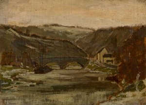Bro över floden Lesse av Félicien Rops