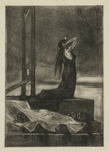 Dödsstraff: dödens smärta (Todesstrafe: La peine de mort) av Félicien Rops