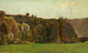 Landskap i Ardennerna av Félicien Rops