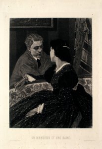 En herre och en dam av Félicien Rops