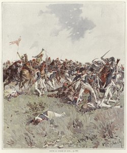 En strid under det franska revolutionskriget av Felicien baron de Myrbach-Rheinfeld