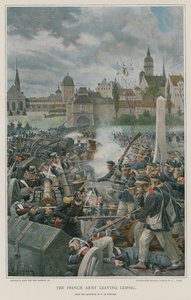 Den franska armén lämnar Leipsic