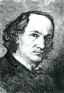 Charles Baudelaire (1821-67) (gravyr) (s/v foto) av Felix (after) Bracquemond