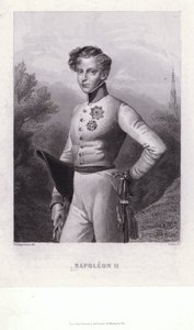 Napoleon Francois Joseph Charles Bonaparte, son till kejsar Napoleon I av Frankrike (gravyr)