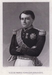 Prins Napoleon Bonaparte, son till Hieronymus, kung av Westfalen, yngste bror till kejsar Napoleon I (gravyr)