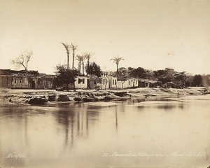 Alexandria, Egypten: en arabisk by vid Nilens strand av Félix Bonfils