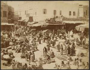 Basaren i Jaffa av Félix Bonfils