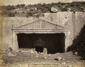 Ingången till judernas grav i Jerusalem av Félix Bonfils