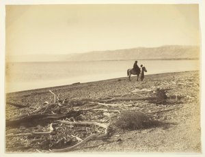 Döda havet och Judeiska bergen. Palestina (Döda havet och Judeens berg, Palestina) av Félix Bonfils