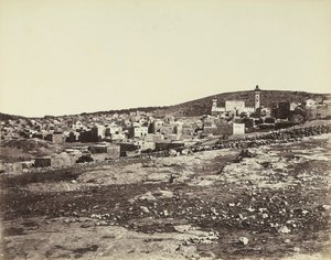 Panoramautsikt över Hebron av Félix Bonfils